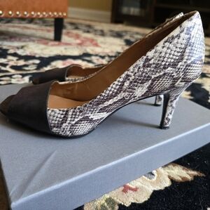 Calvin Klein Snakeskin Pattern Heels